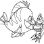 flounder and sebastian coloring pages