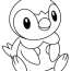 adorable piplup coloring page free