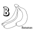 free printable banana coloring pages