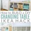 diy changing table with an ikea hack