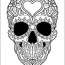 adult coloring pages skulls coloring