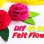 diy no sew felt flowers ruffled flower