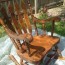 painting a wooden rocking chair