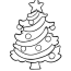 christmas tree coloring page 10 free