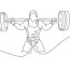 gym weight lifting training concept