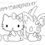 hello kitty coloring pages free