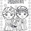 lil frozen coloring page