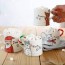 personalised family christmas mugs set