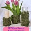diy moss candle candle holder and vase