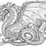 adult colouring pages dragon png image