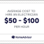 2022 electrician costs average hourly