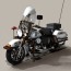 typical police motorcycle free 3d model