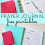 prayer journal free printables