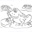 frog coloring pages theme for kids