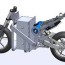 3d cad model of the electric motorcycle