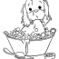 puppy printable coloring pages clip