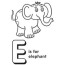 free printable letter e coloring pages