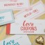 diy love coupon booklets