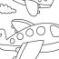 print airplane coloring pages