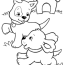adorable puppies coloring page free