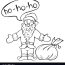 coloring book santa claus with