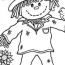 online scarecrow coloring pages