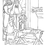 free manger advent coloring page