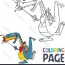 dinosaur cartoon coloring page royalty