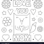 mom coloring page royalty free vector image