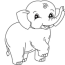 coloring pages baby elephant coloring