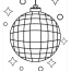 disco ball coloring pages free