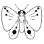 butterfly coloring page print and