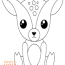 cute deer coloring pages coloring