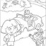 84 coloring pages of dora the explorer