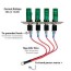 lighted toggle switch panel 4 led tip