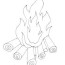 lohri fire coloring page free