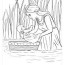 baby moses coloring pages free bible