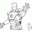 coloring pages iron man printable