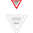 give way traffic sign coloring page