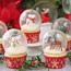 snow globe cupcakes with gelatin