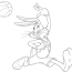 bugs bunny basketball coloring page