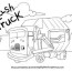 trash truck coloring sheets featuring