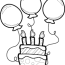 balloon birthday coloring pages