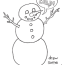free christmas coloring sheets frosty
