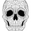 sugar skull coloring page free