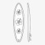 clipart royalty free stock surf board