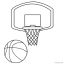 free printable basketball coloring